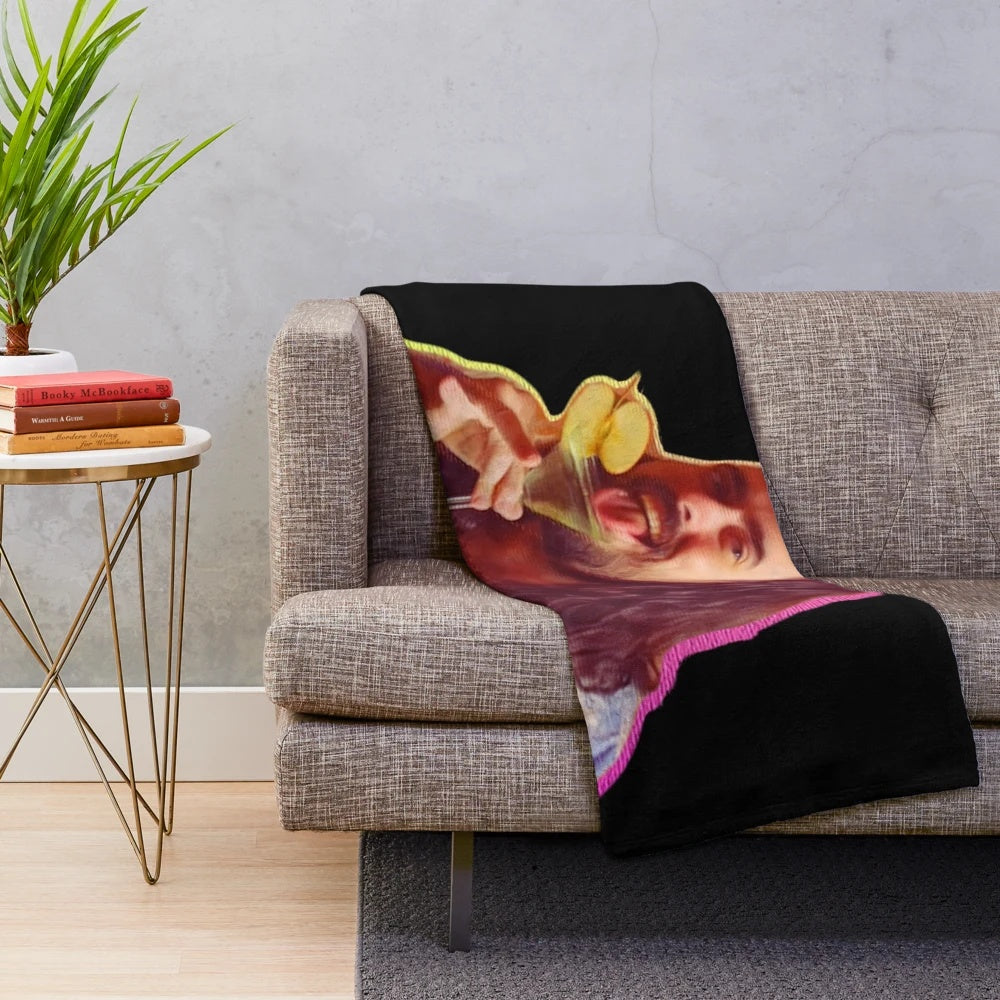 Plush blanket featuring Zachary Ruane from Aunty Donna comedy group