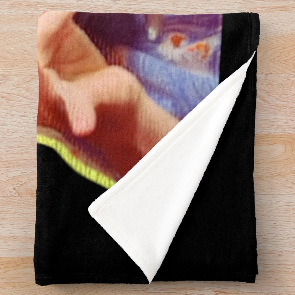 Plush blanket featuring Zachary Ruane from Aunty Donna comedy group