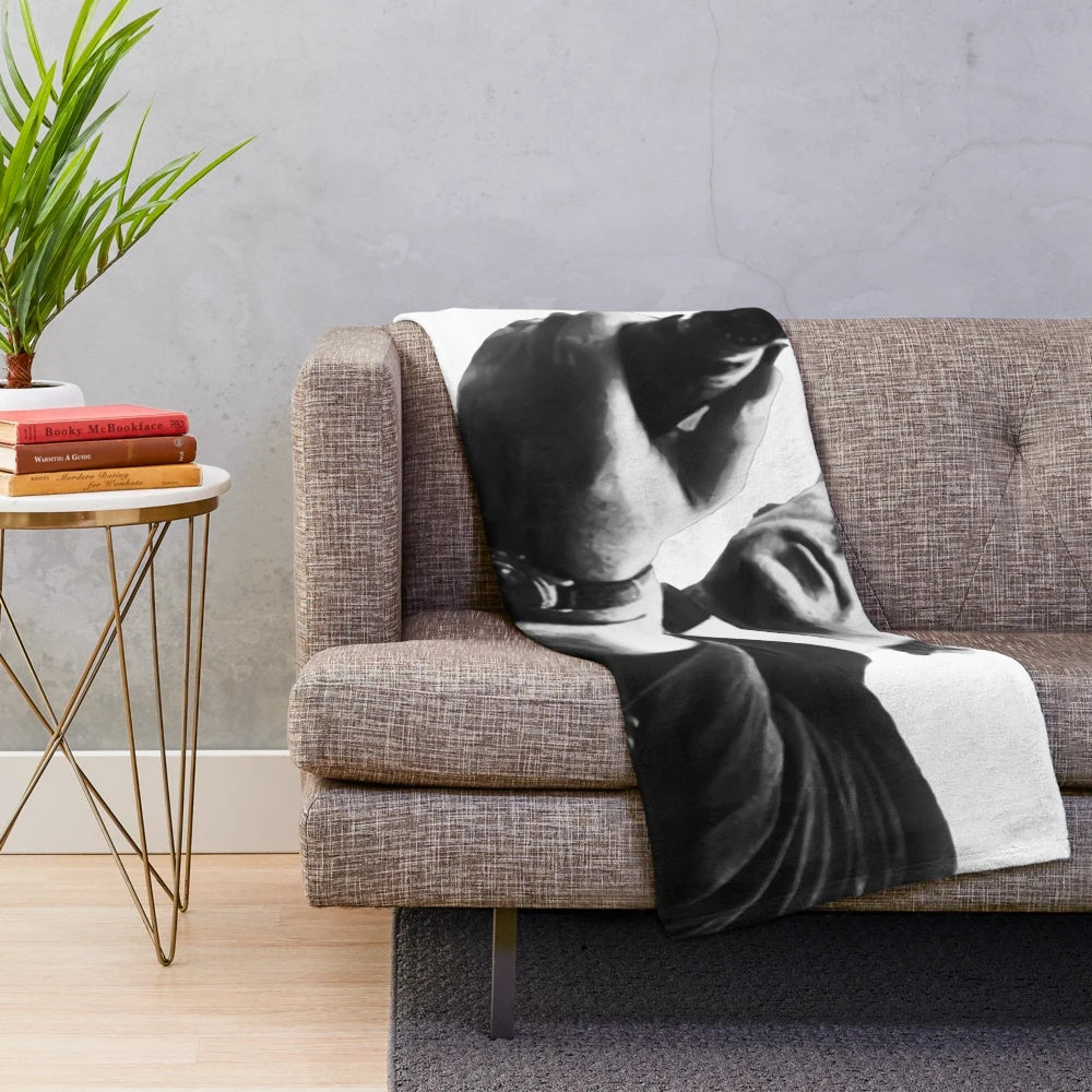 Plush blanket featuring the iconic film "Get Carter" with Michael Caine