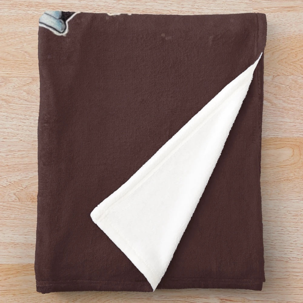 Plush blanket featuring an alien design inspired by the classic film "One Flew Over the Cuckoo's Nest