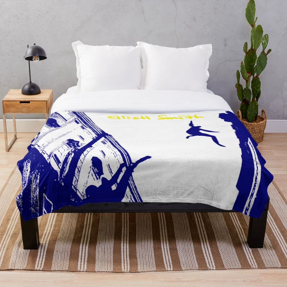 Elliott Smith Album Cover Inspired Plush Blanket