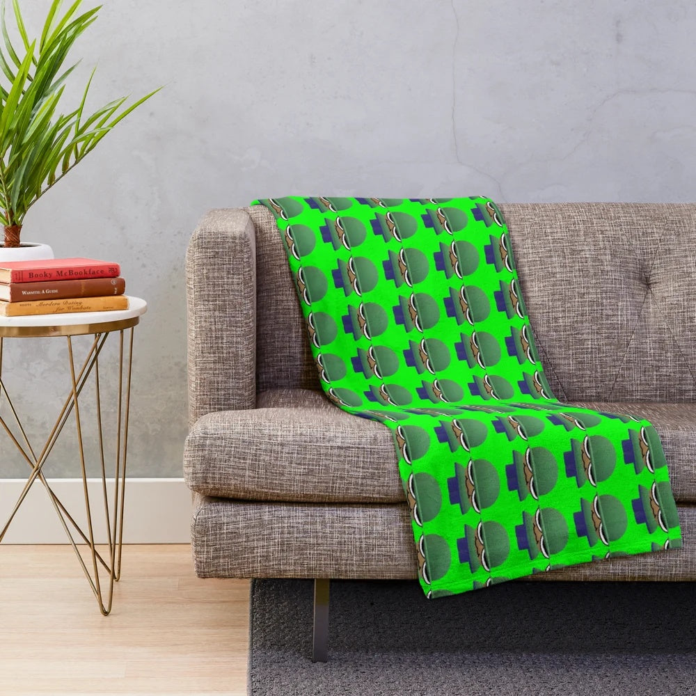 Soft and cozy plush blanket featuring characters from the FNF "Dave and Bambi Golden Apple" mod