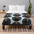 Plush blanket featuring Gillian Anderson character from The Fall TV show