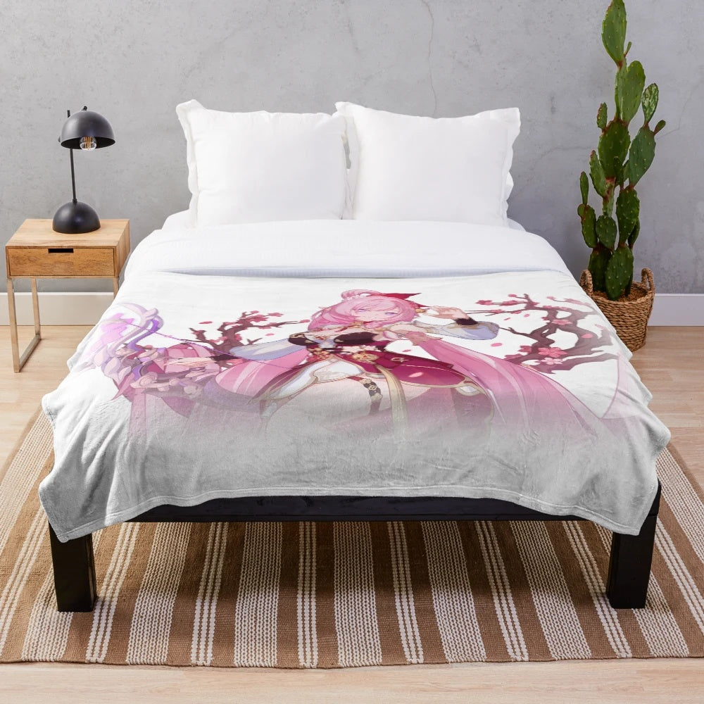 Honkai Impact 3rd Elysia Herrscher of Human Ego Peachy Spring Plush Blanket