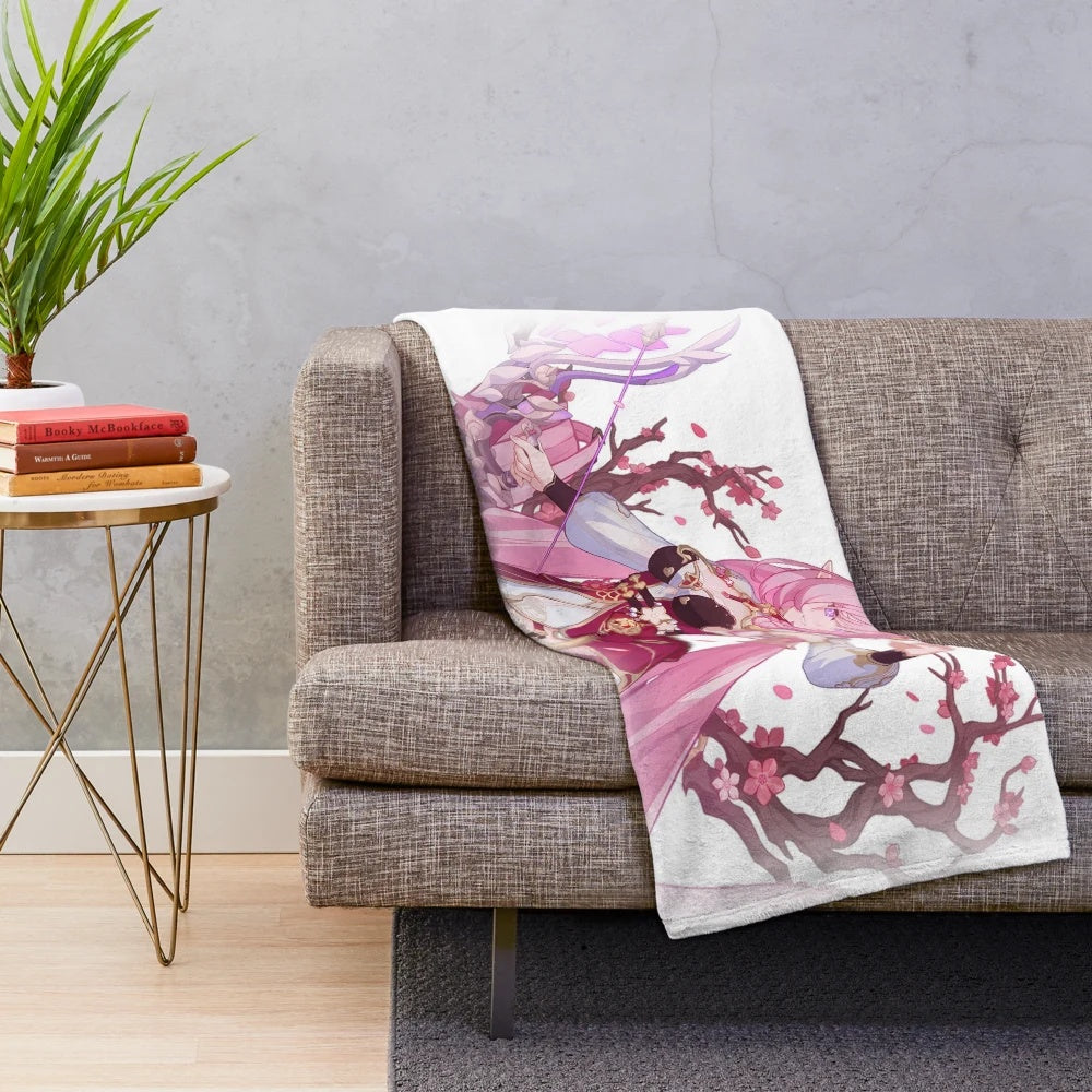 Honkai Impact 3rd Elysia Herrscher of Human Ego Peachy Spring Plush Blanket