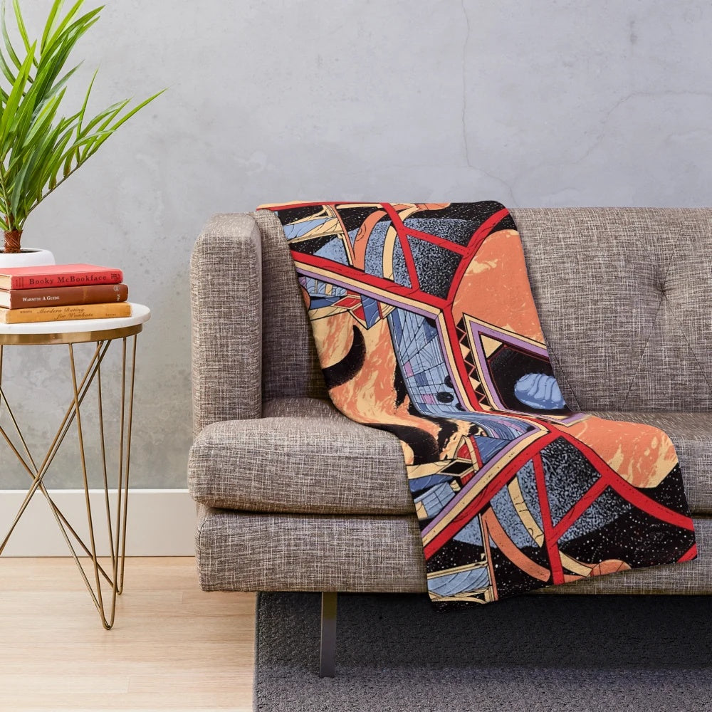 Plush blanket featuring Jodorowsky's Dune-inspired design