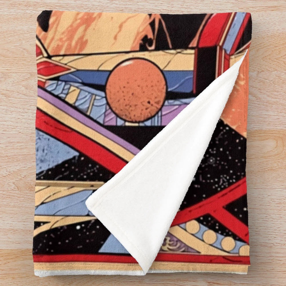 Plush blanket featuring Jodorowsky's Dune-inspired design
