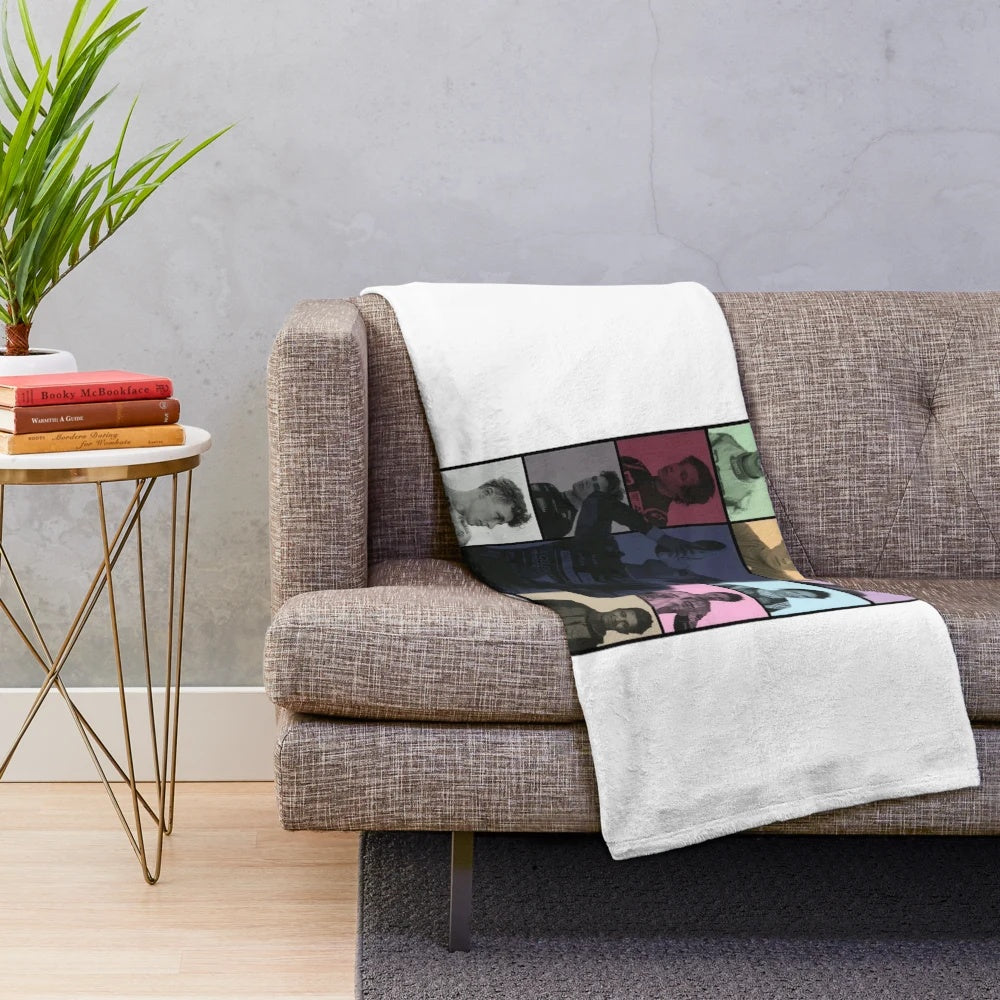 Plush blanket featuring Lando Norris and Taylor Swift's The Eras Tour design