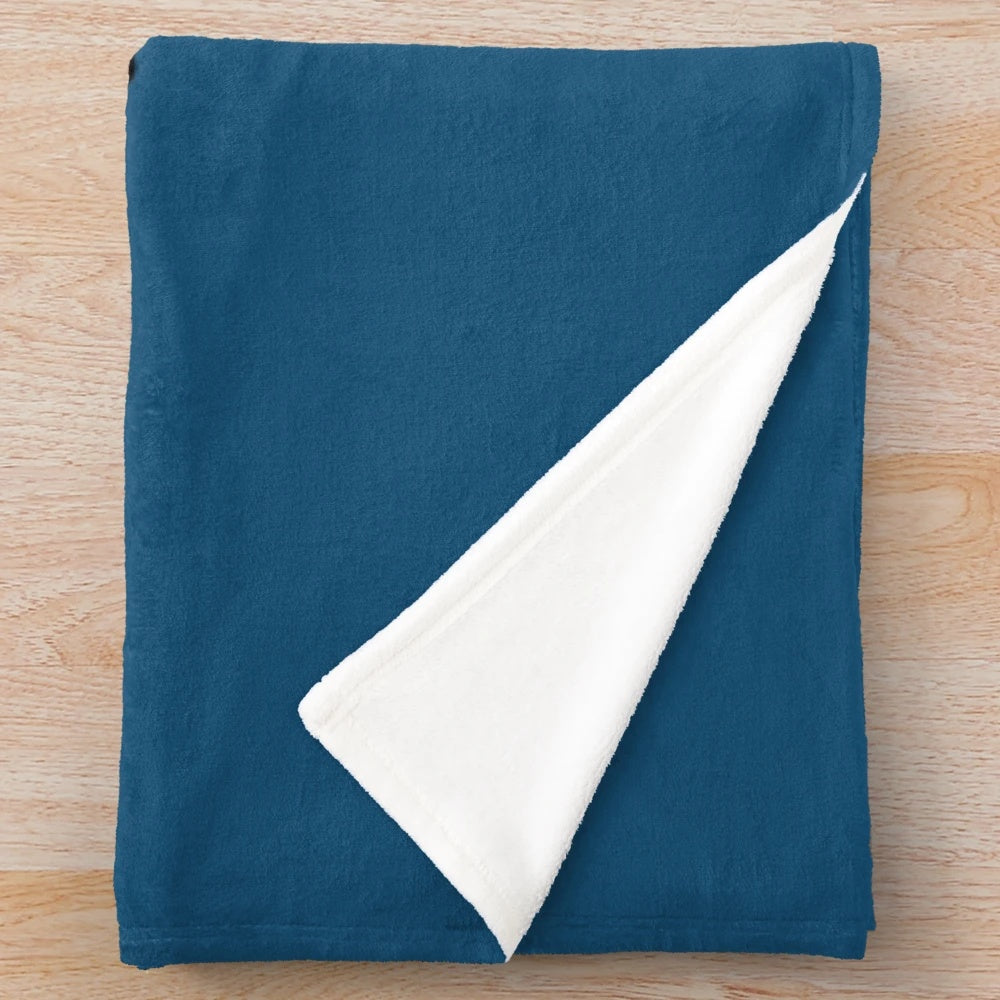 Plush blanket featuring the Mediocre Hobbies logo