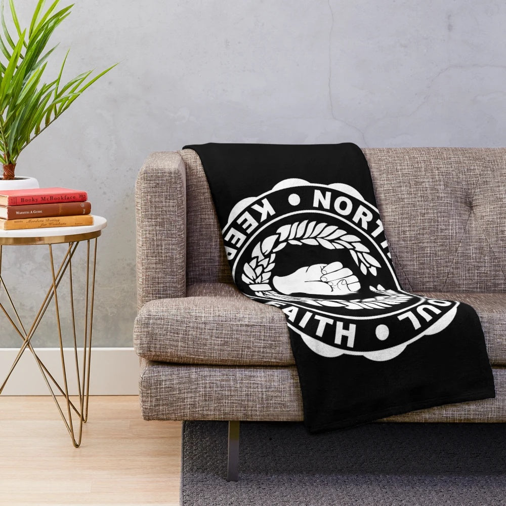 Plush blanket featuring northern soul music and nightlife motifs