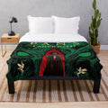 Plush blanket featuring imagery from the dark fantasy film Pan's Labyrinth