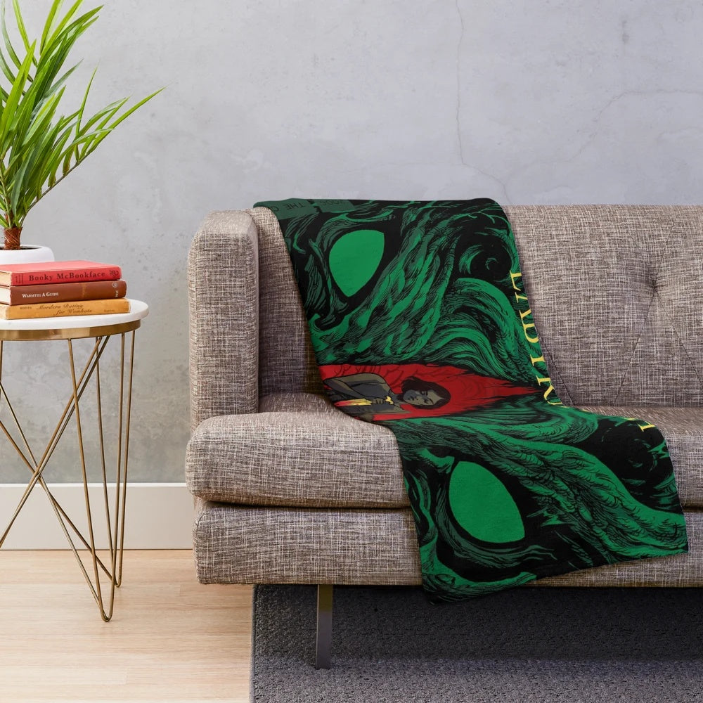 Plush blanket featuring imagery from the dark fantasy film Pan's Labyrinth