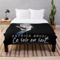 Soft and cozy plush blanket featuring Patrick Bruel's concert tour imagery