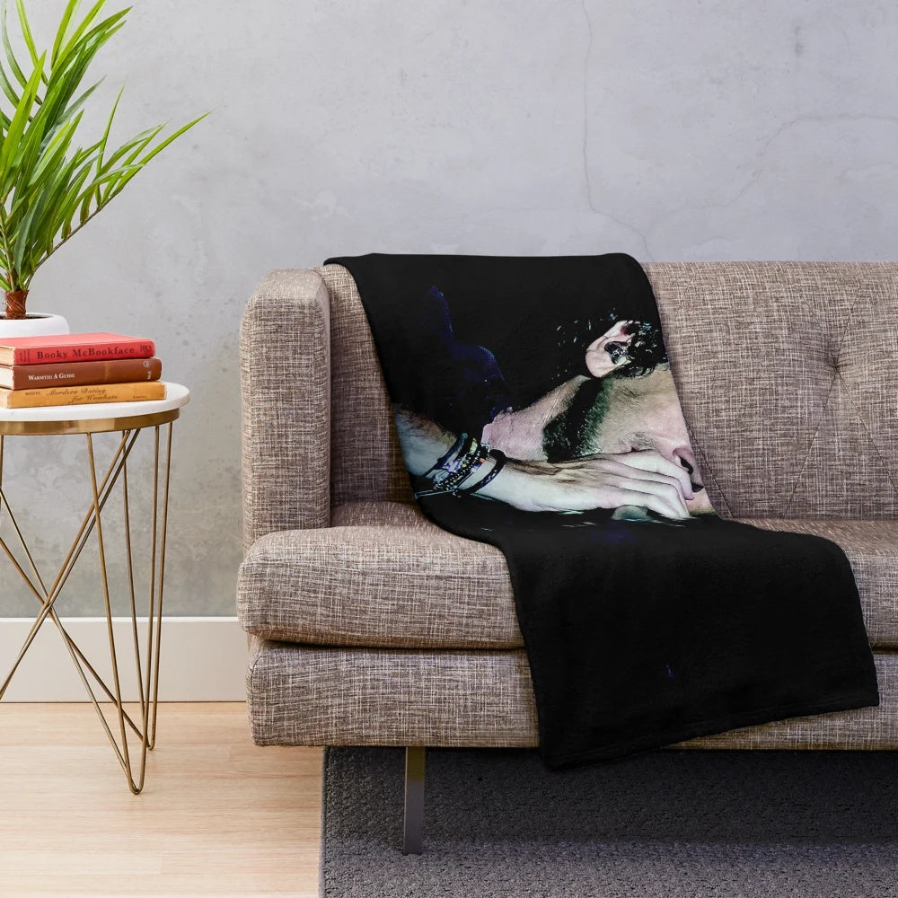 Soft and cozy plush blanket featuring Patrick Bruel's concert tour imagery
