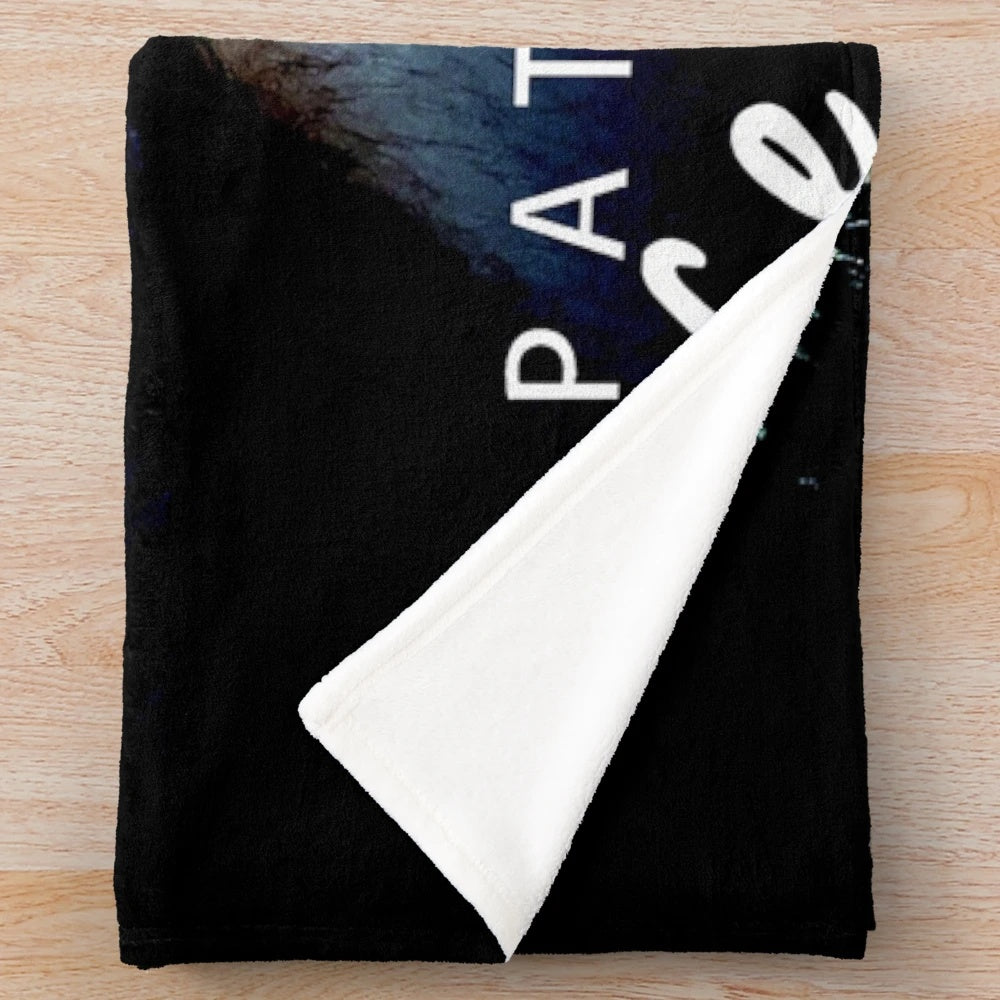 Soft and cozy plush blanket featuring Patrick Bruel's concert tour imagery