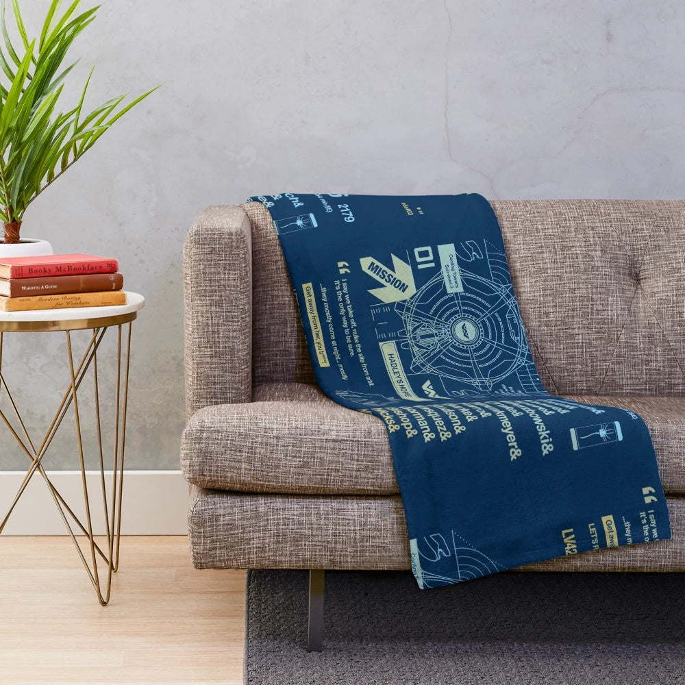 Plush Blanket Inspired by the Iconic Alien Movie
