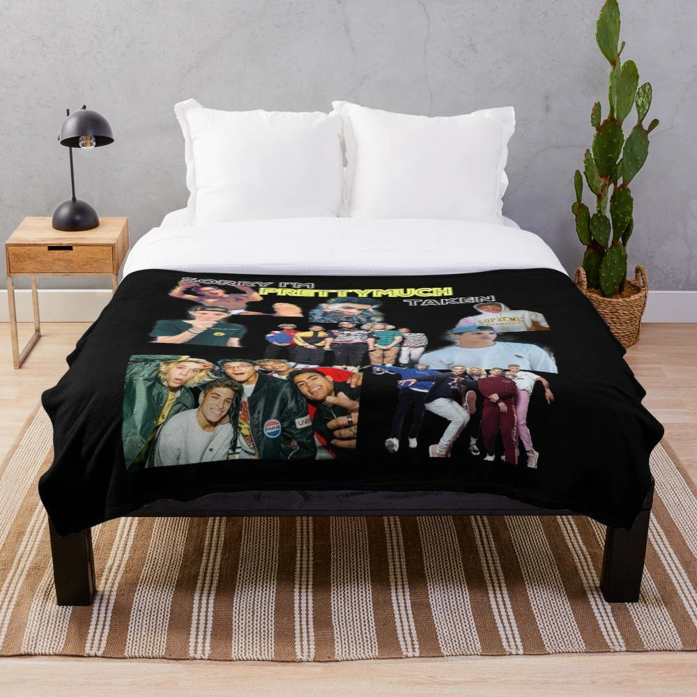 PRETTYMUCH-inspired plush blanket