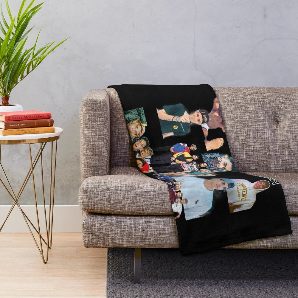 PRETTYMUCH-inspired plush blanket