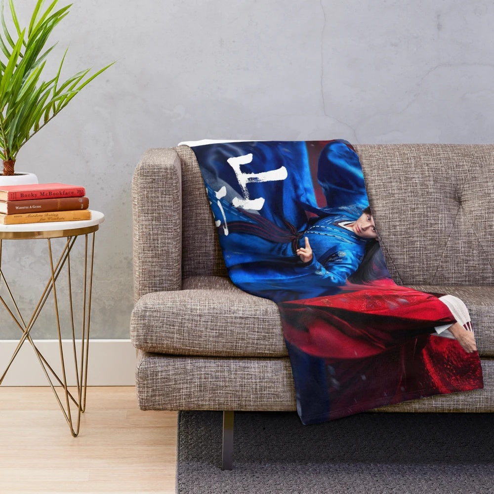 Plush blanket featuring characters from the Chinese drama "Word of Honor