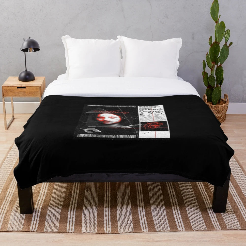 Cozy plush blanket featuring imagery from the films of Polish director Krzysztof Kieślowski