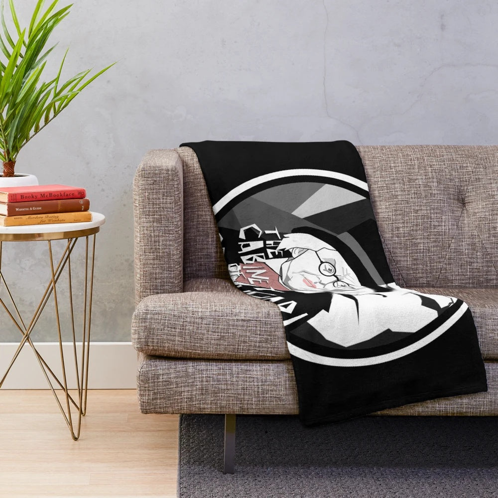 Plush blanket featuring the classic horror film "The Cabinet of Dr. Caligari