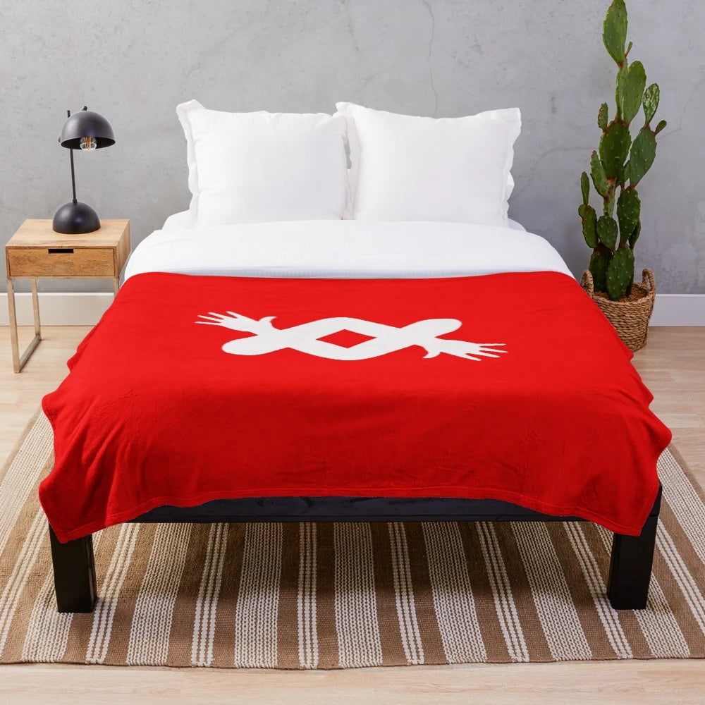 Plush blanket featuring the cult classic horror film "SANTA SANGRE
