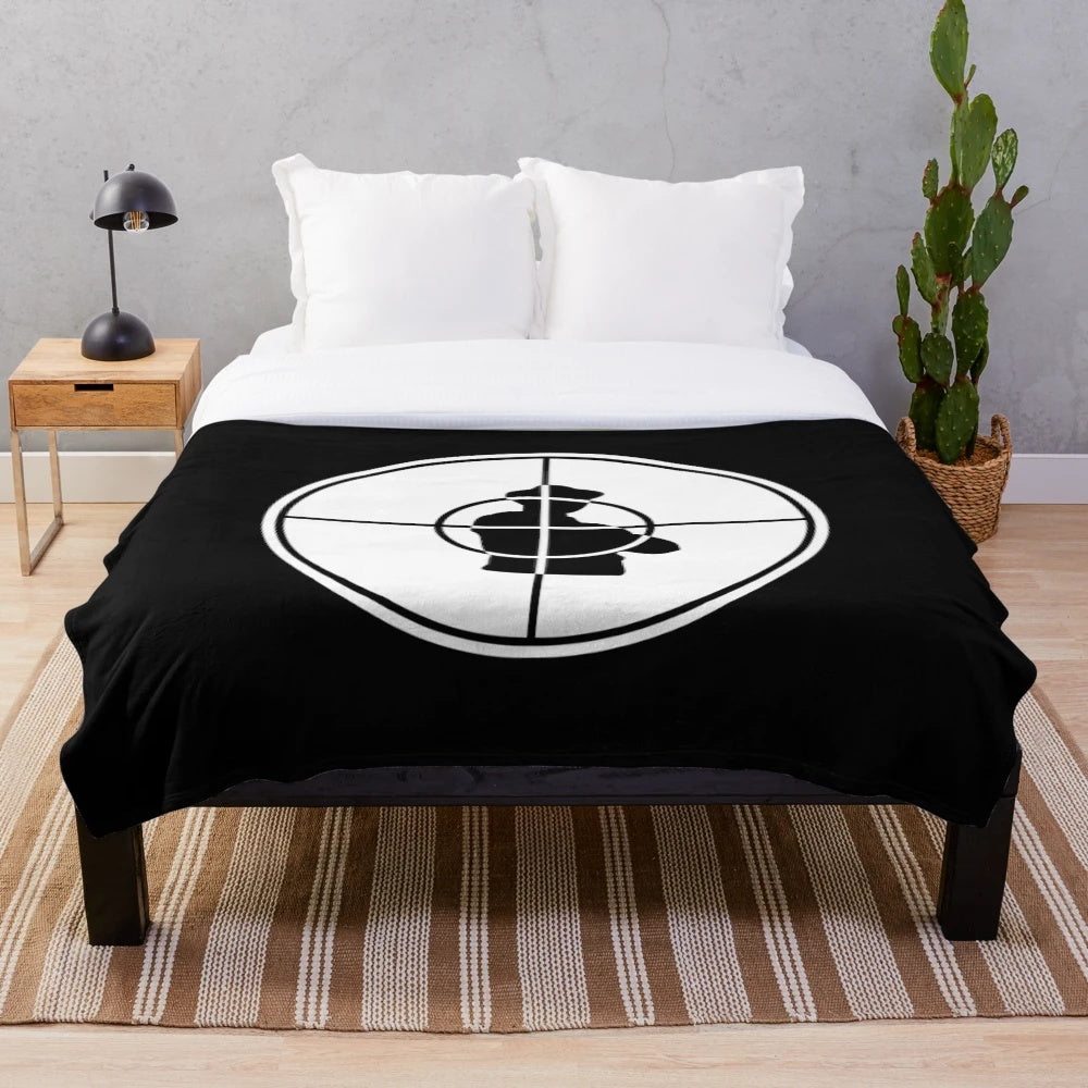 Plush blanket featuring hip hop-inspired design