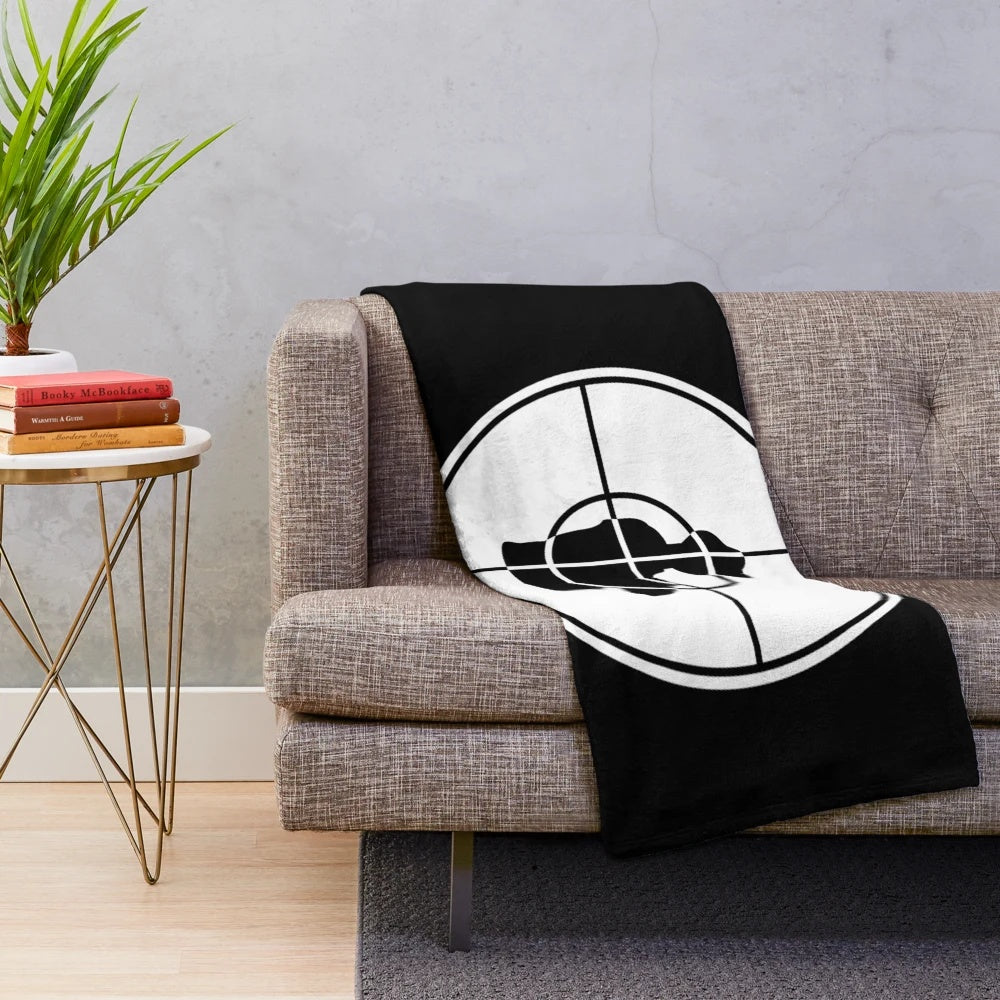 Plush blanket featuring hip hop-inspired design