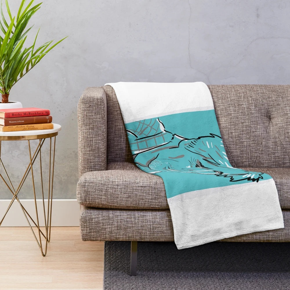 Plush blanket featuring the work of acclaimed Brazilian filmmaker Walter Salles