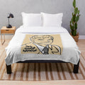 Plush blanket featuring the name and films of acclaimed director Paul Thomas Anderson