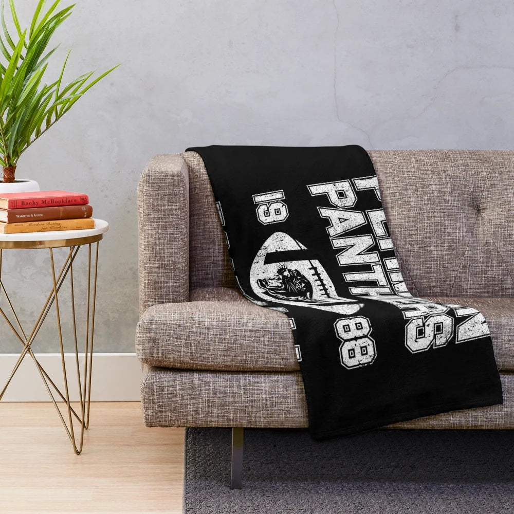 Plush blanket featuring the Permian Panthers from the Friday Night Lights story