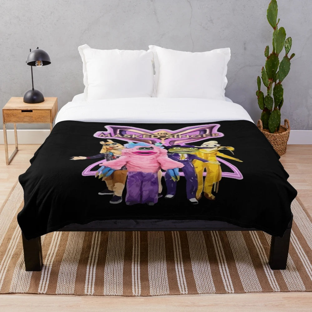 The Masked Singer Plush Blanket, inspired by the popular ITV television show