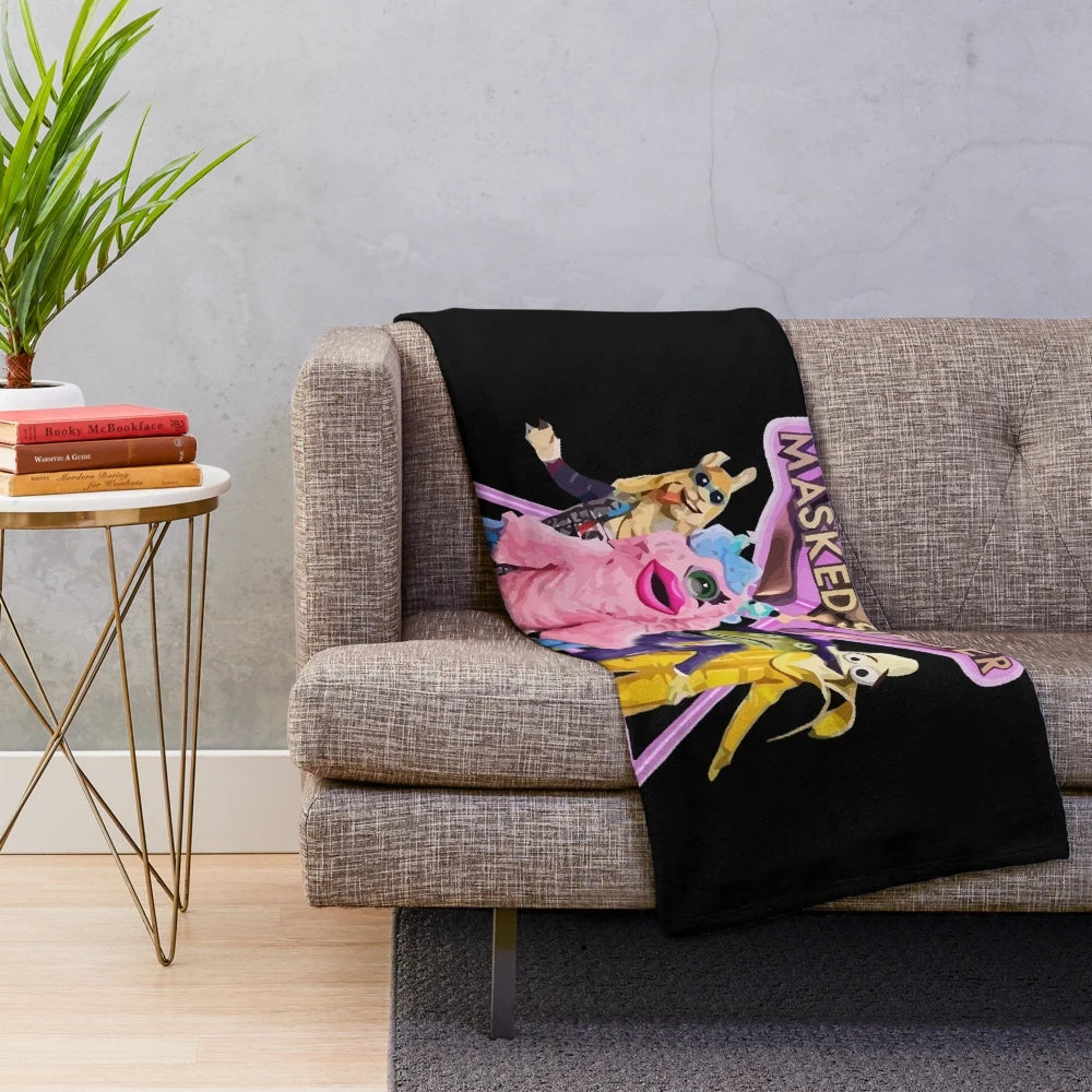 The Masked Singer Plush Blanket, inspired by the popular ITV television show