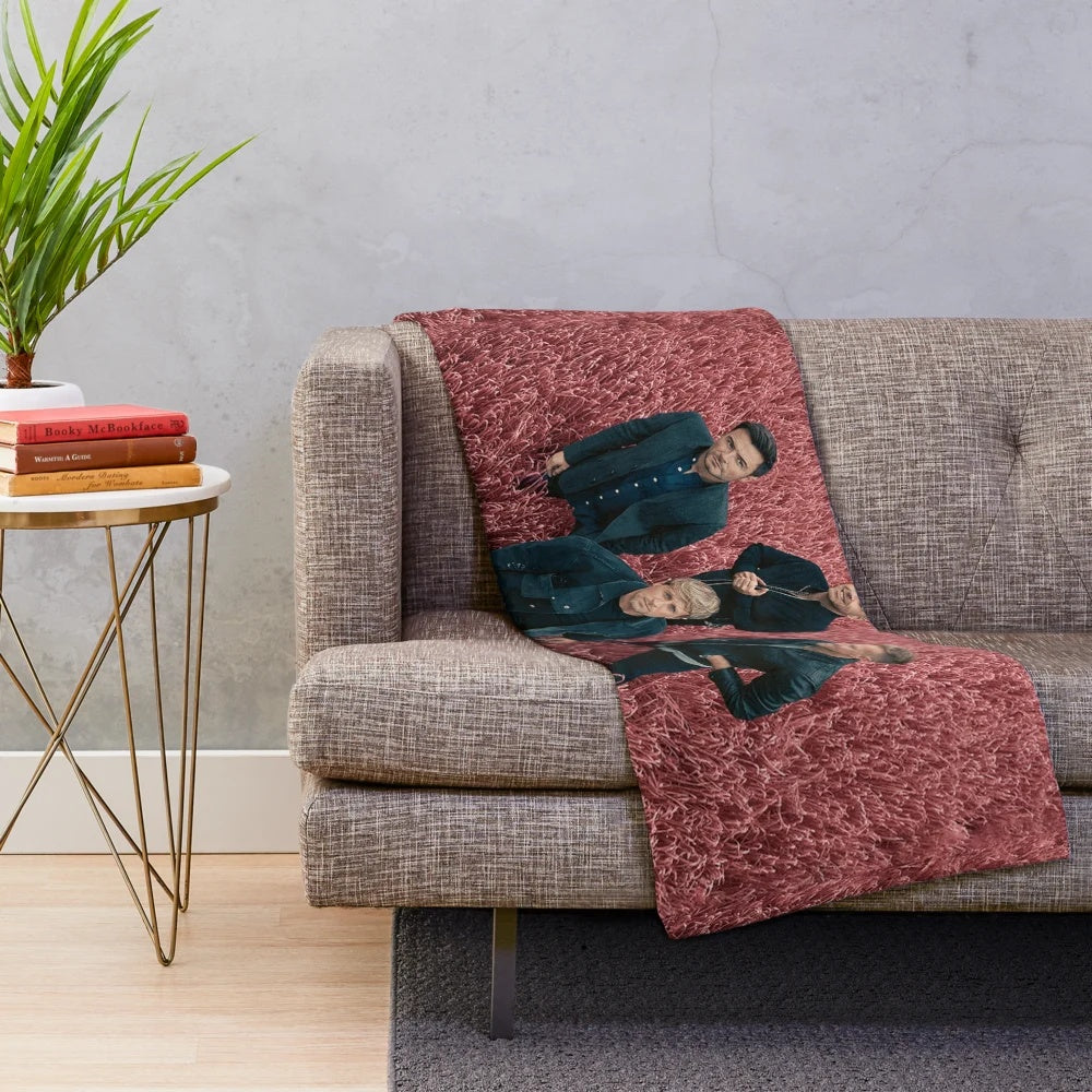 Plush blanket with Westlife-inspired design