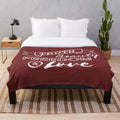 Plush blanket with Moulin Rouge-inspired design