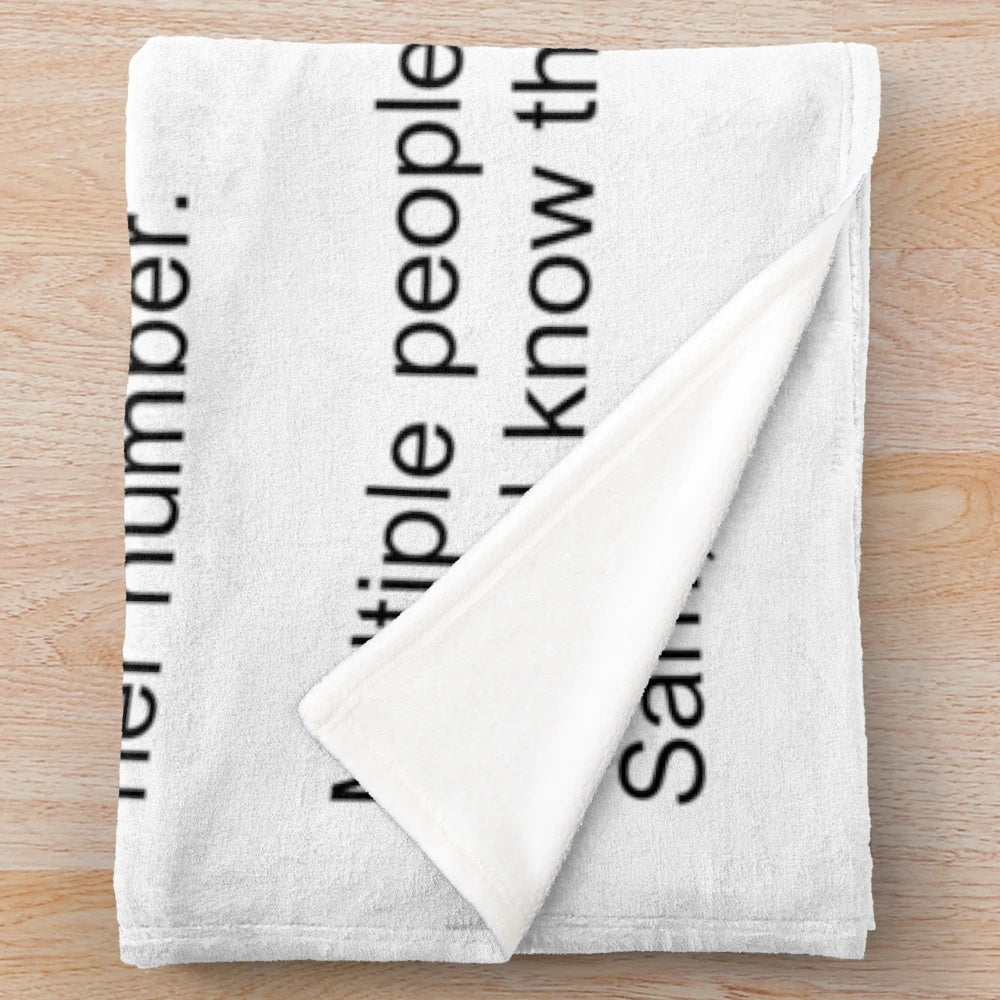 Plush blanket featuring The Note from the Jersey Shore TV show