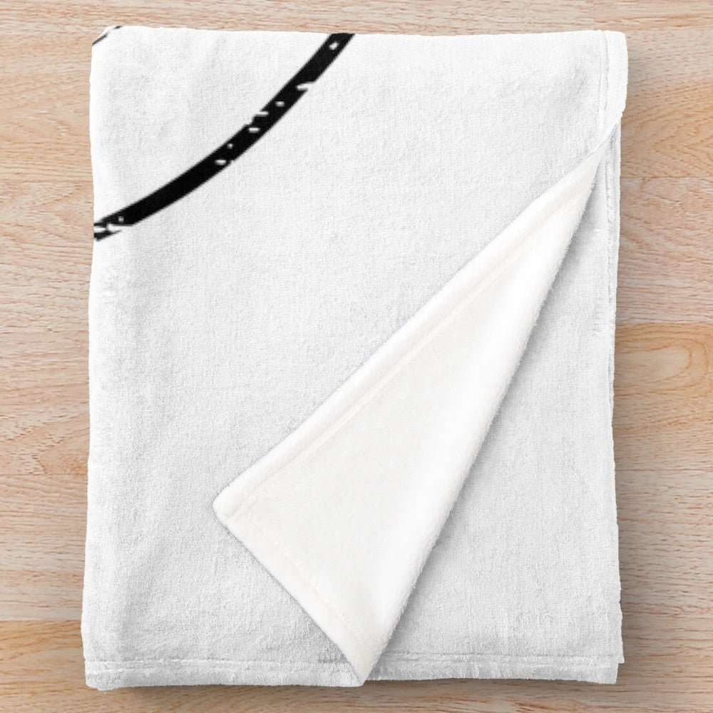 Plush blanket featuring an artistic design inspired by the character Bellamy Blake from the sci-fi series "The 100