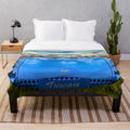 Plush blanket featuring the design of a TVR Tuscan British sports car