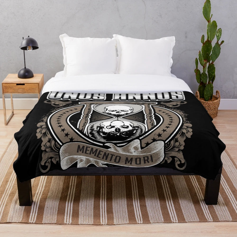 Unus Annus inspired plush blanket featuring the iconic logo