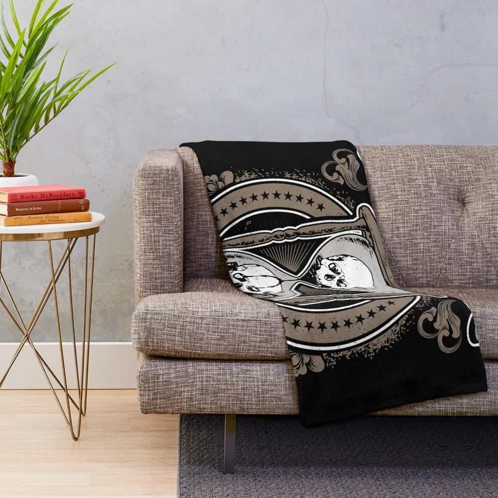 Unus Annus inspired plush blanket featuring the iconic logo