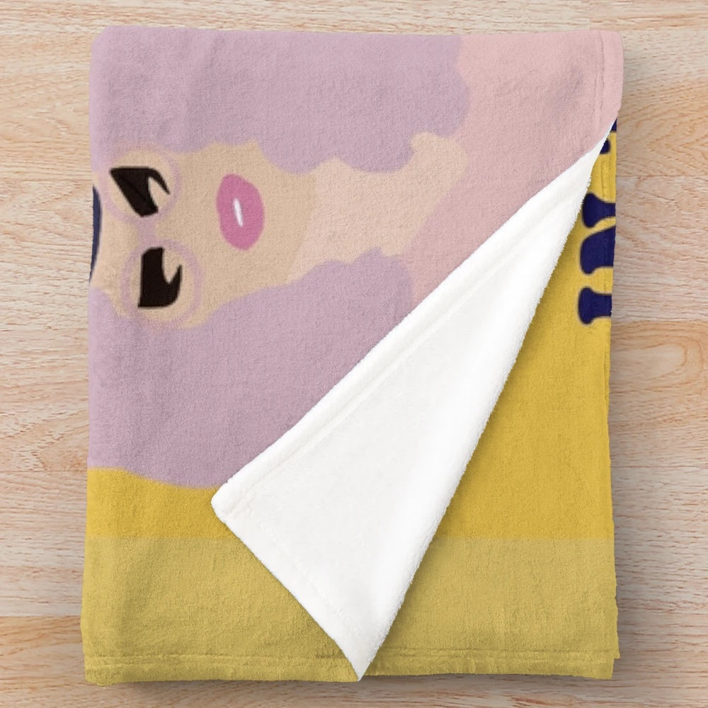 Trixie and Katya inspired plush blanket with Christian Airlines design