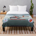 Plush blanket featuring the USCG MH-60 Jayhawk helicopter