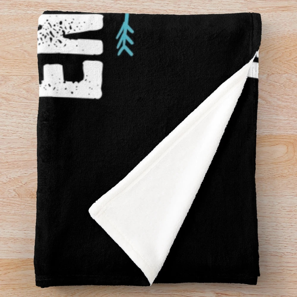Plush blanket with "Just a Girl Who Loves Engineering" design