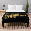 Plush blanket with cool bartender profession graphics