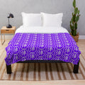Cozy plush blanket featuring a Chinese chess-inspired military print design