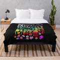 Plush blanket featuring characters from BFDI and Inanimate Insanity