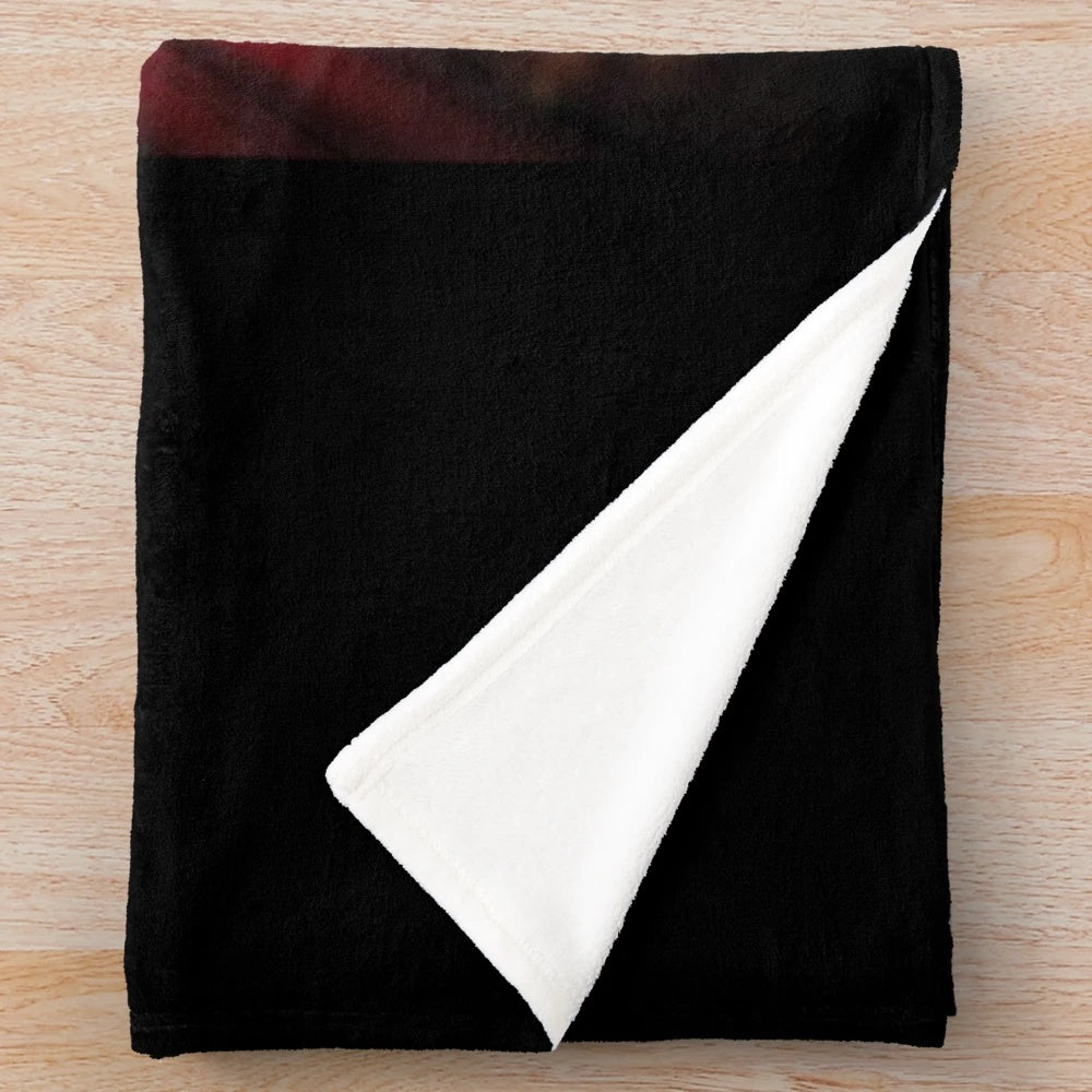 Plush blanket with divine mercy, jesus, and saint faustina imagery
