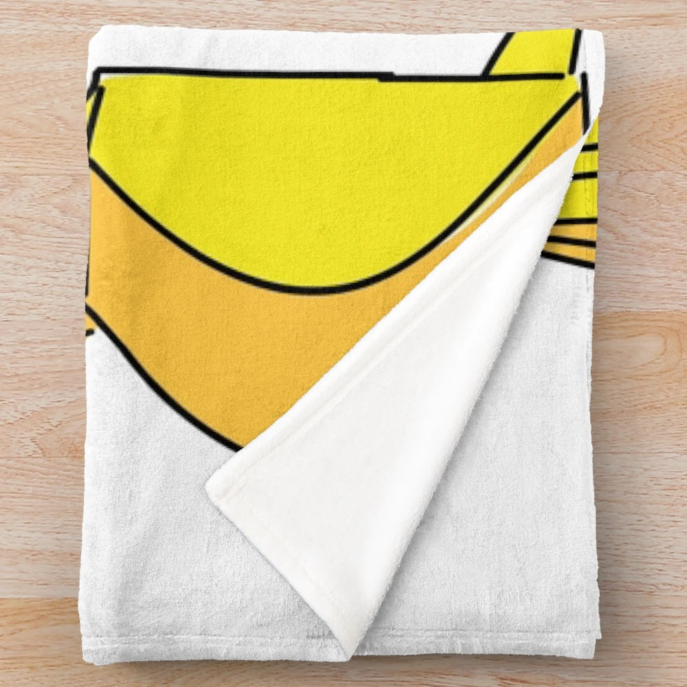Plush blanket featuring an illustration of an excavator construction vehicle