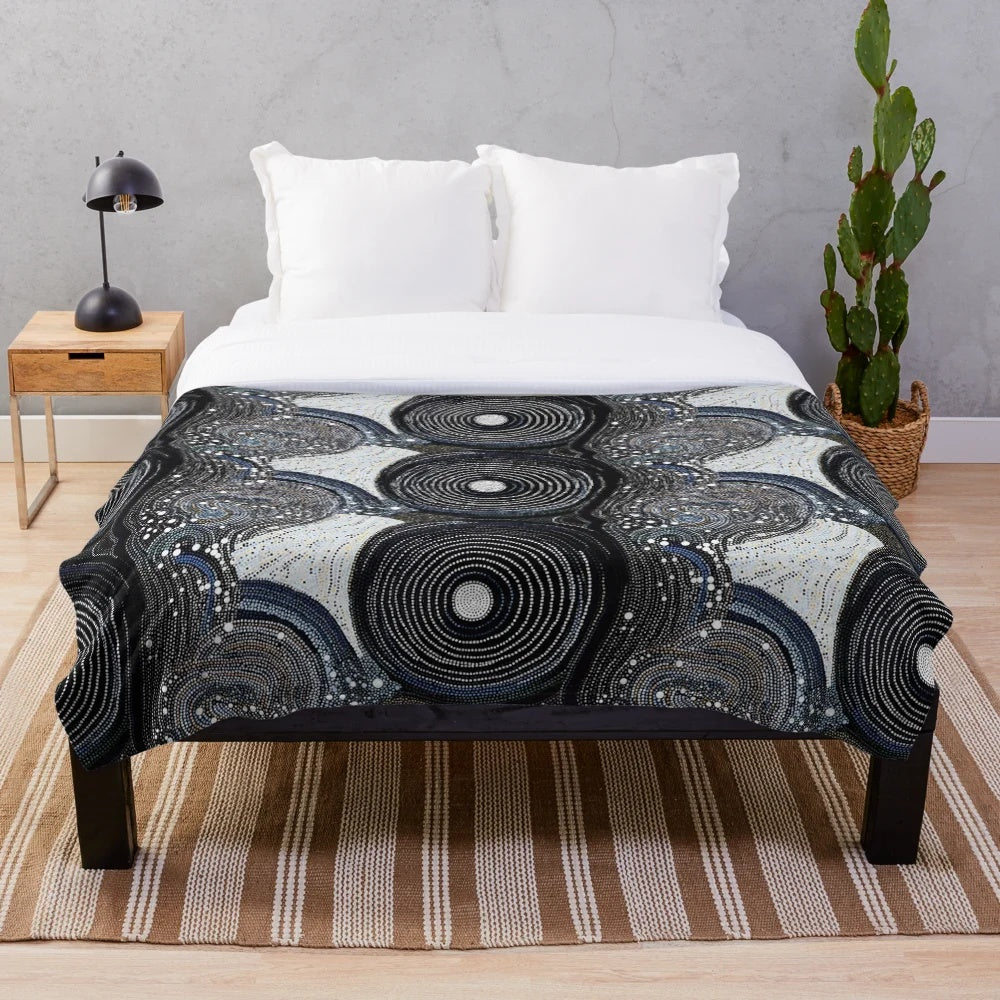 Indigenous Art Plush Blanket