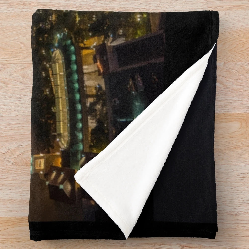 Plush blanket featuring the iconic Las Vegas, Nevada skyline